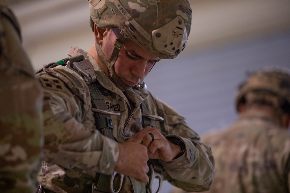Paratroopers from the 173rd Airborne Brigade conduct a routine jump in Aviano