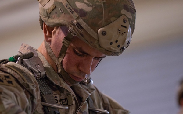 Paratroopers from the 173rd Airborne Brigade conduct a routine jump in Aviano