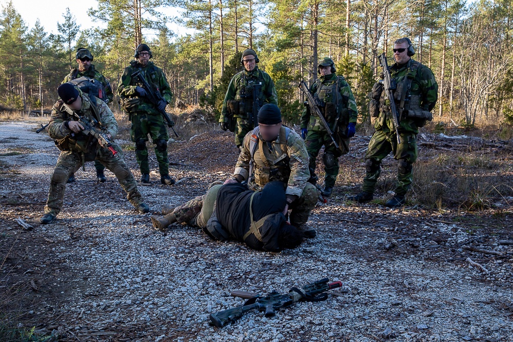 Green Berets Conduct Combat Training With Gotland Home Guard During Adamant Serpent 25