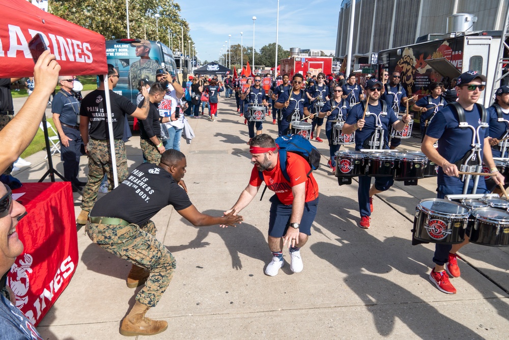 RS Houston attends Texans Salute To Service game
