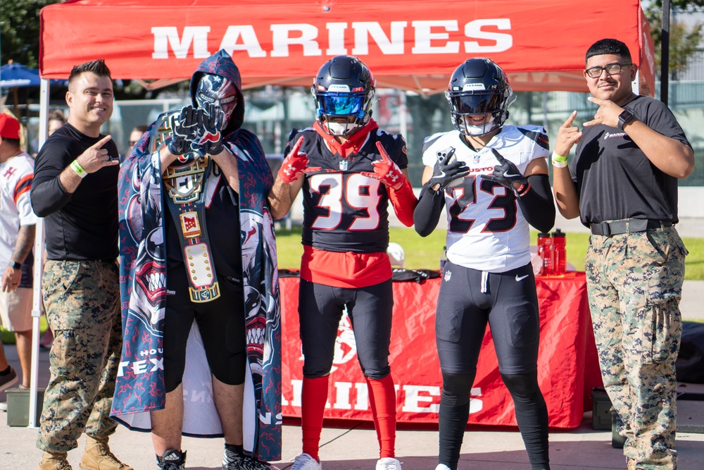 RS Houston attends Texans Salute To Service game