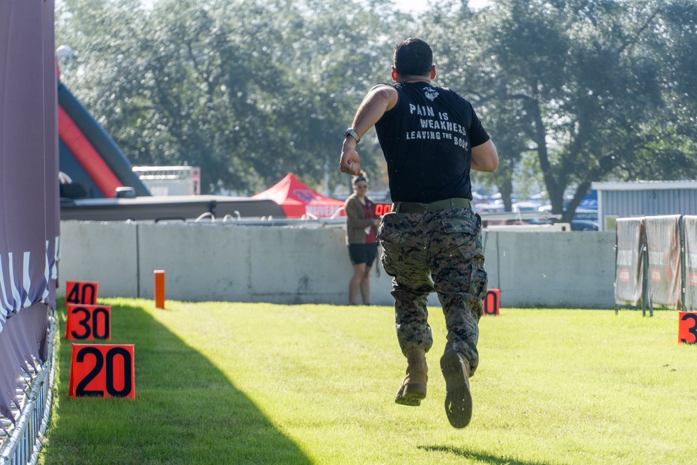 RS Houston attends Texans Salute To Service game