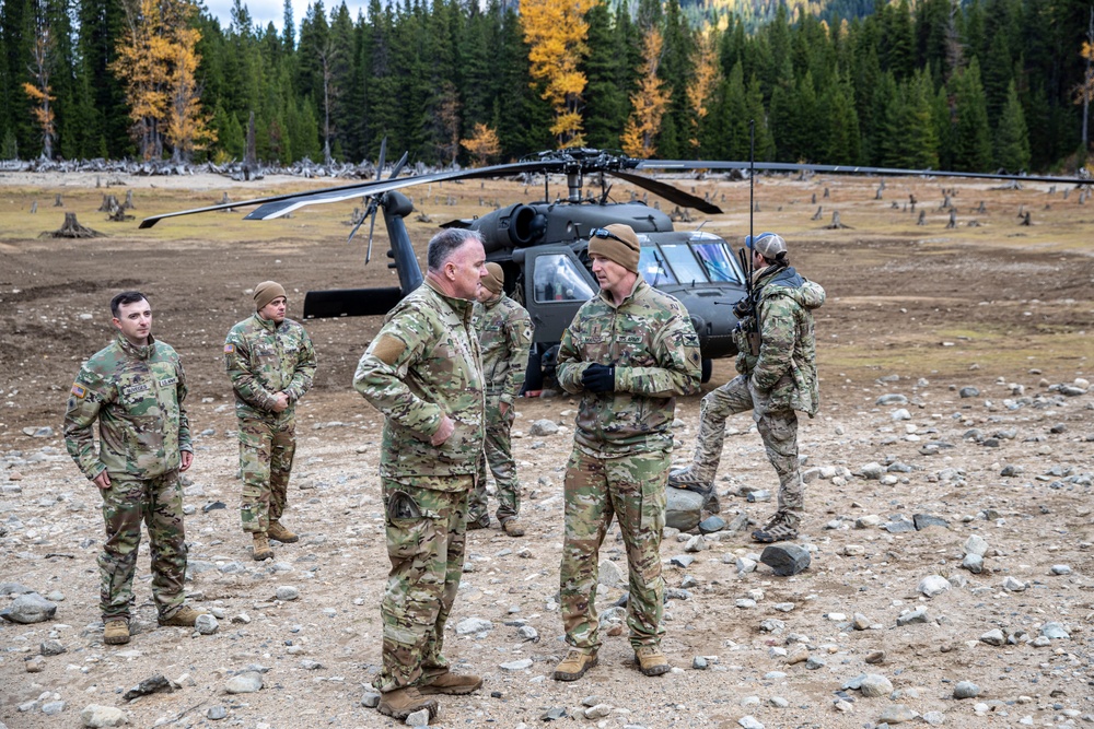 WA Guard TAG visits with U.S Navy Growler recovery team