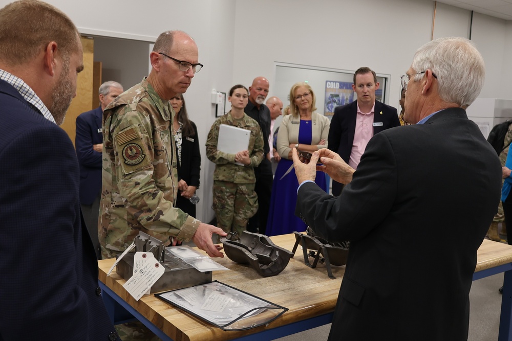 AFMC commander, civic leaders tour Robins to gain understanding of key missions