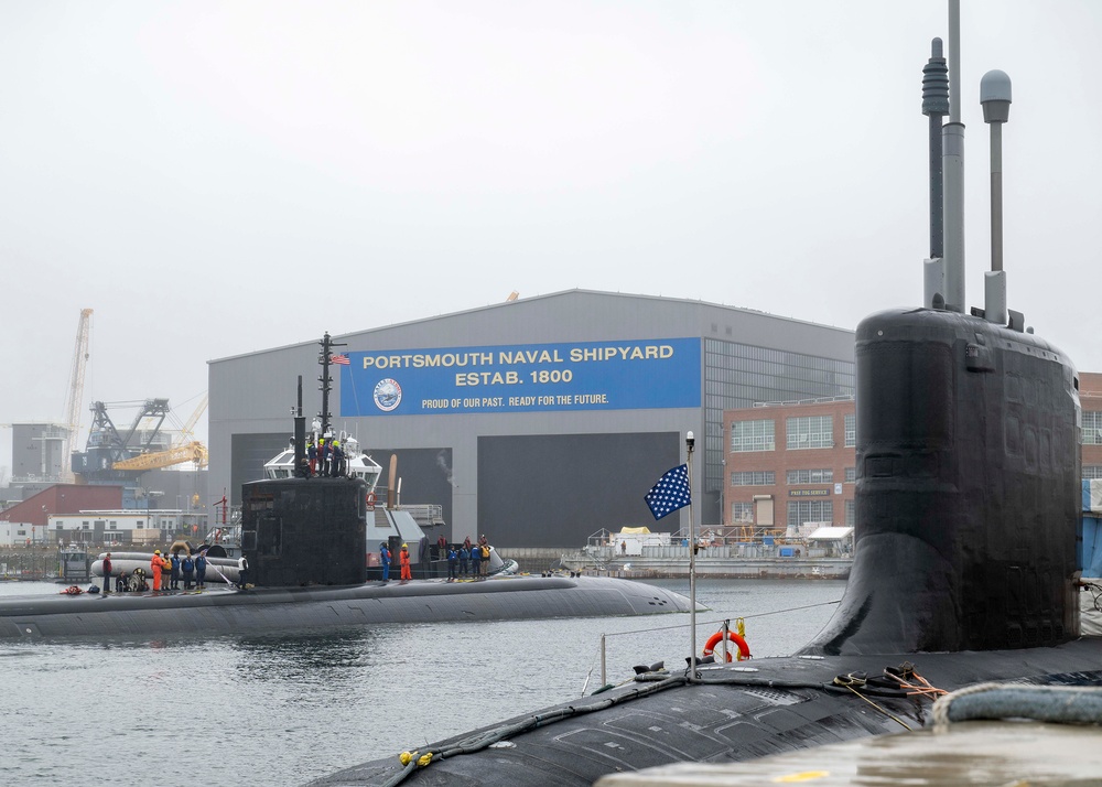 USS Hampton (SSN 767) Arrives at Portsmouth Naval Shipyard