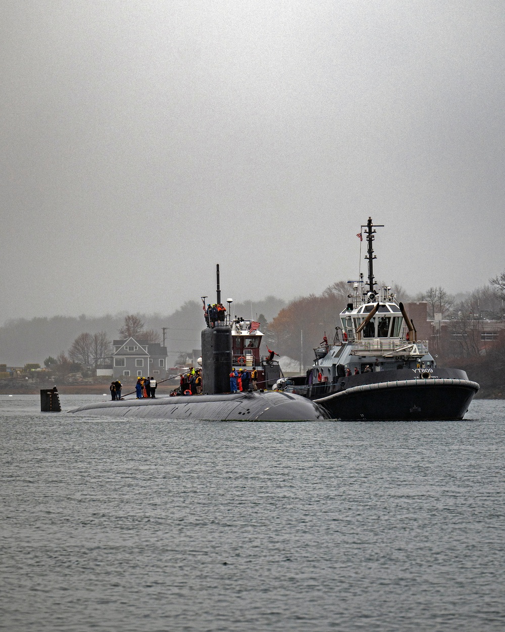 USS Hampton (SSN 767) Arrives at Portsmouth Naval Shipyard