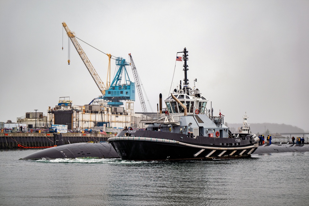 USS Hampton (SSN 767) Arrives at Portsmouth Naval Shipyard