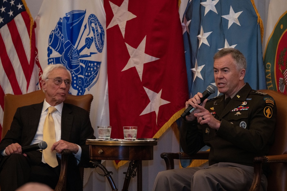 USSOCOM Commander Joins Medal of Honor recipient Col. Jack Jacobs for Fireside Chat