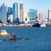 Peruvian Navy Submarine BAP Pisagua Passes USS Midway Museum