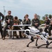 927th ARW Airmen view robotic dog demonstration