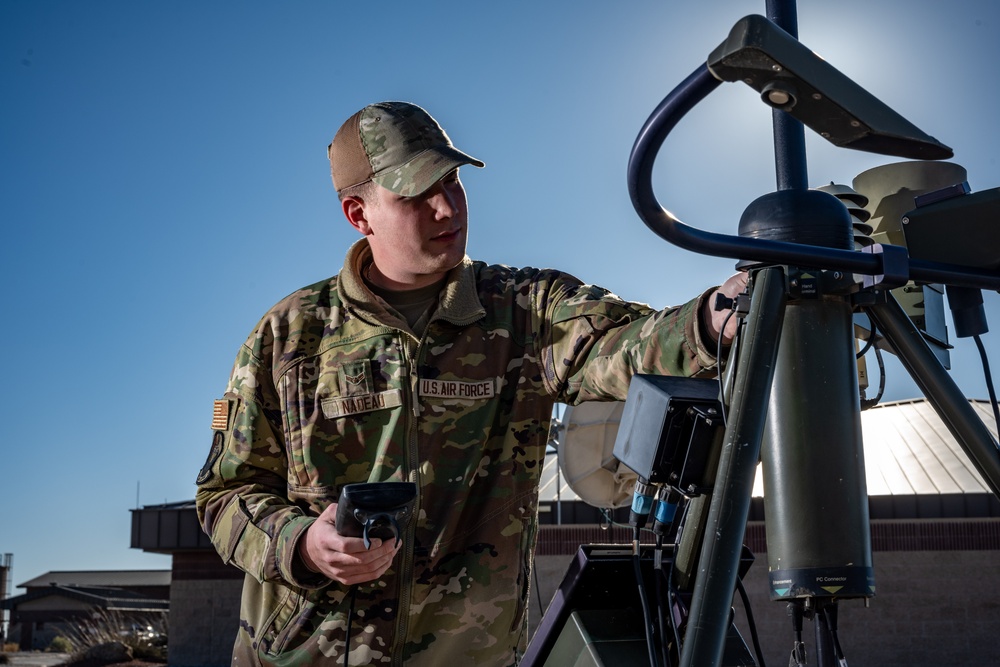 RAWS technician maintains weather equipment