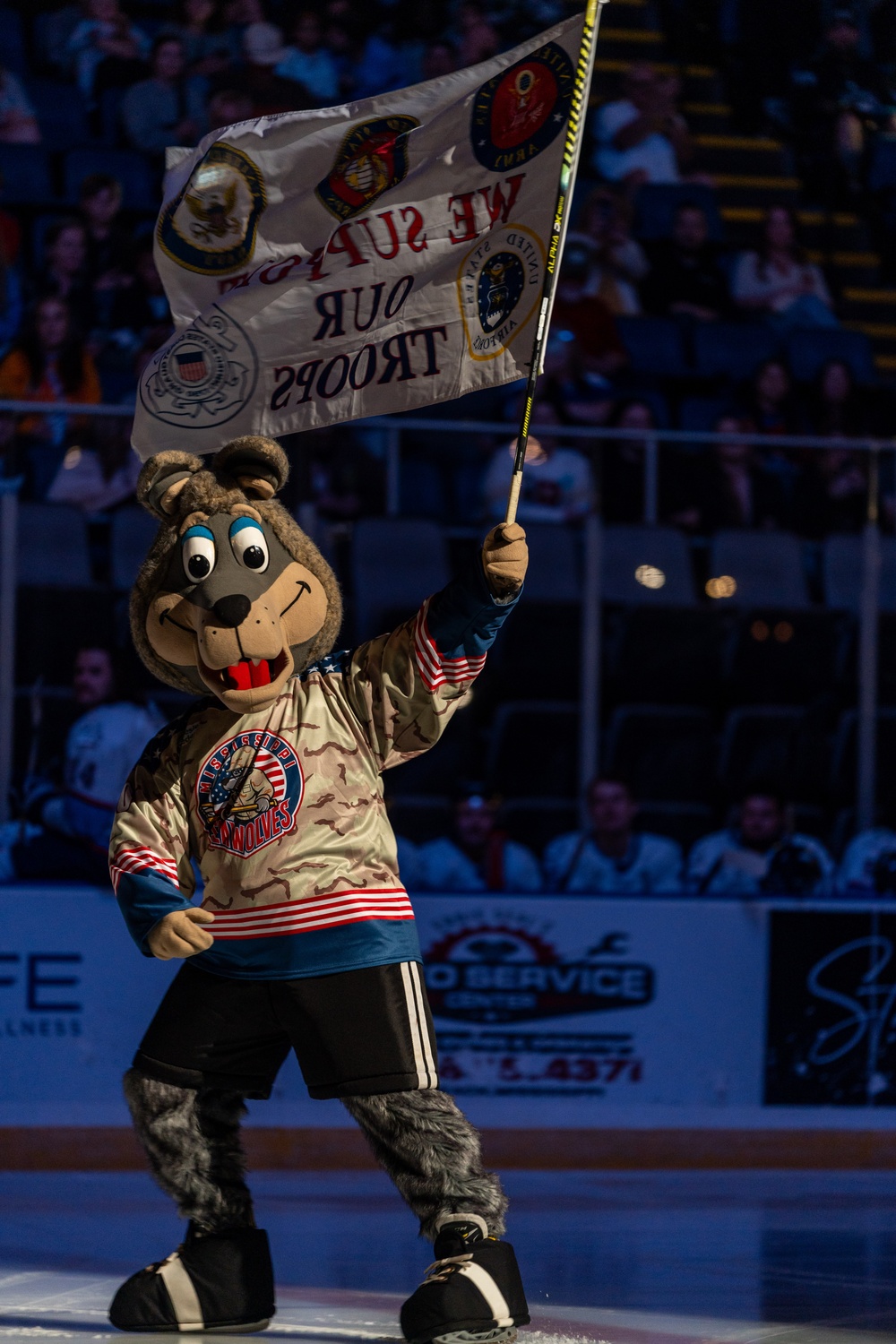 Mississippi Sea Wolves hosts Military Appreciation Night