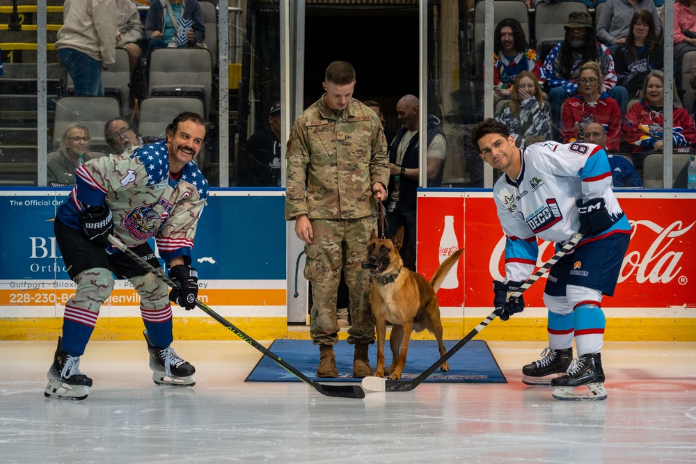 Mississippi Sea Wolves hosts Military Appreciation Night