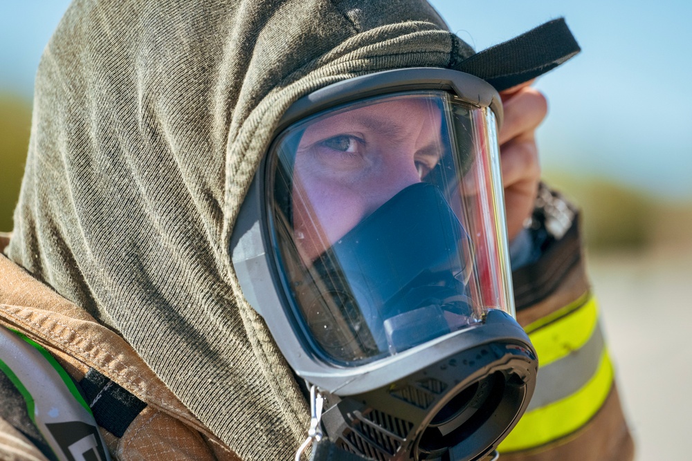 JBSA firefighters train with aircraft live fire