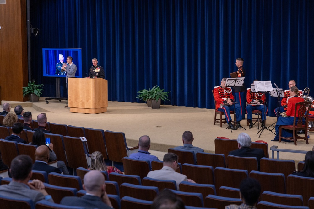 Commandant, Gen. Smith, Attends Department of State Cake Cutting