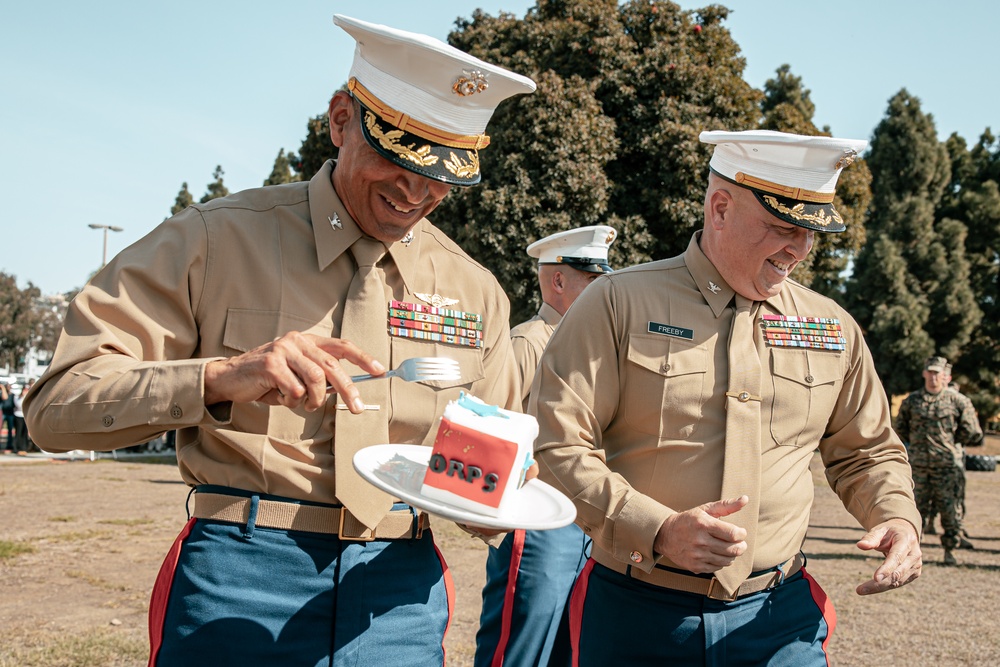 Marine Corps Recruit Depot Cake Cutting Ceremony