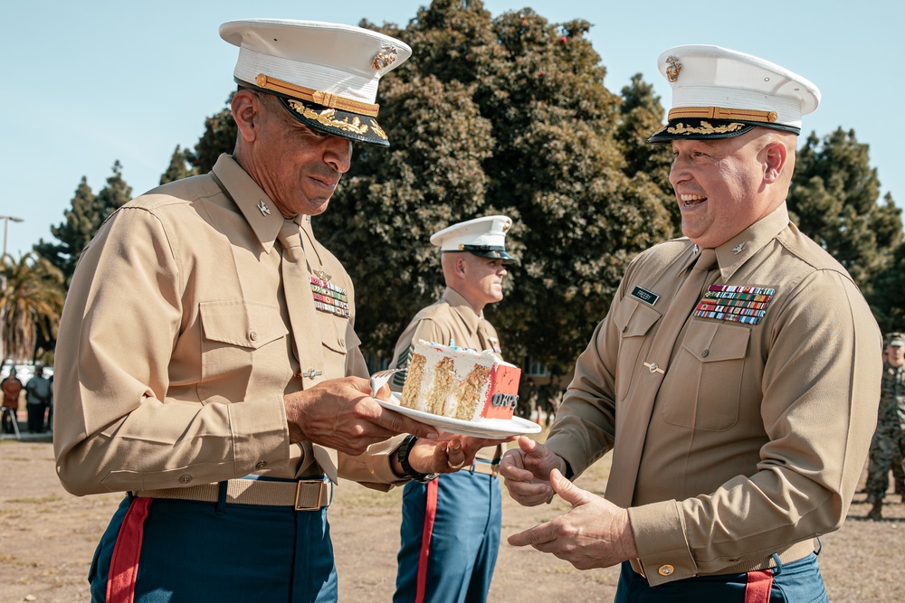 Marine Corps Recruit Depot Cake Cutting Ceremony