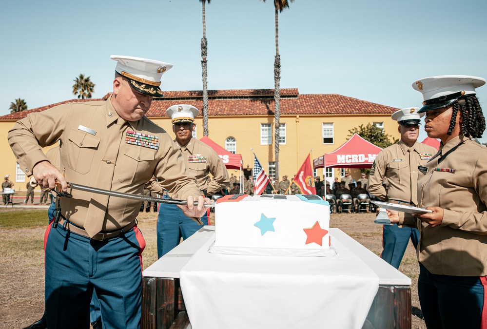 Marine Corps Recruit Depot Cake Cutting Ceremony