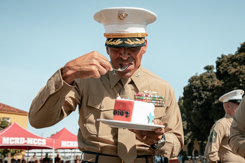 Marine Corps Recruit Depot Cake Cutting Ceremony