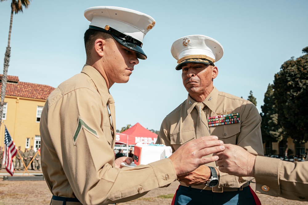 Marine Corps Recruit Depot Cake Cutting Ceremony