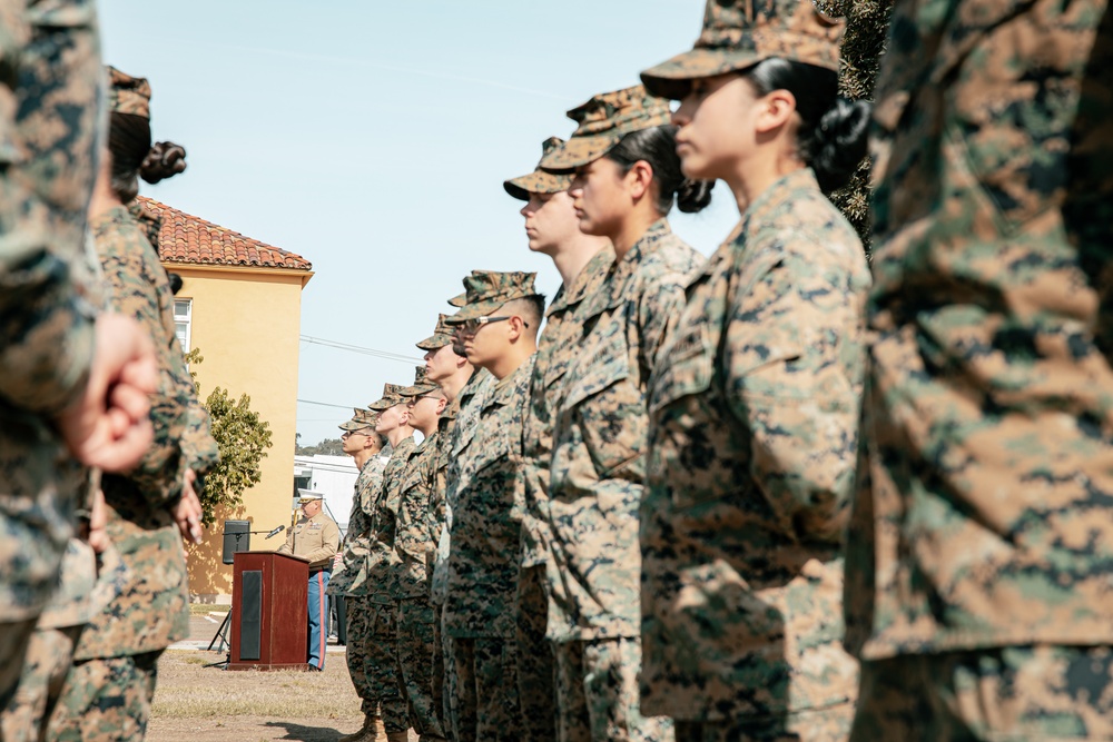 Marine Corps Recruit Depot Cake Cutting Ceremony