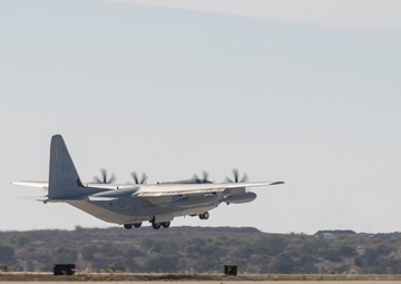 Third and 1st Marine Aircraft Wings work together to relocate F-35 trainer from San Diego to Japan