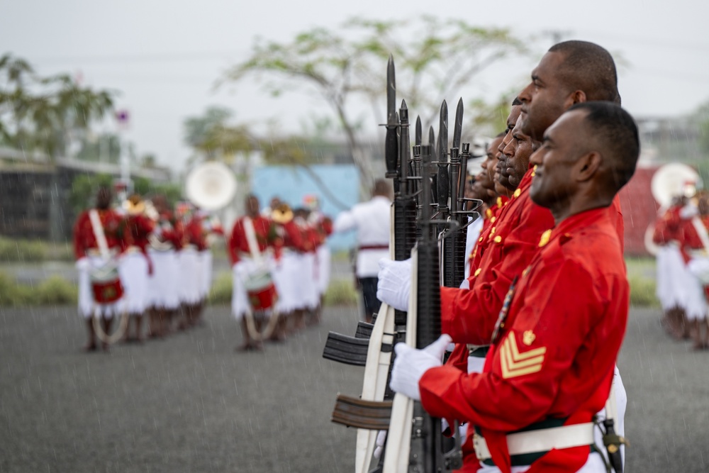 Secretary Austin at Blackrock Peacekeeping, Humanitarian Assistance, Disaster Relief Camp