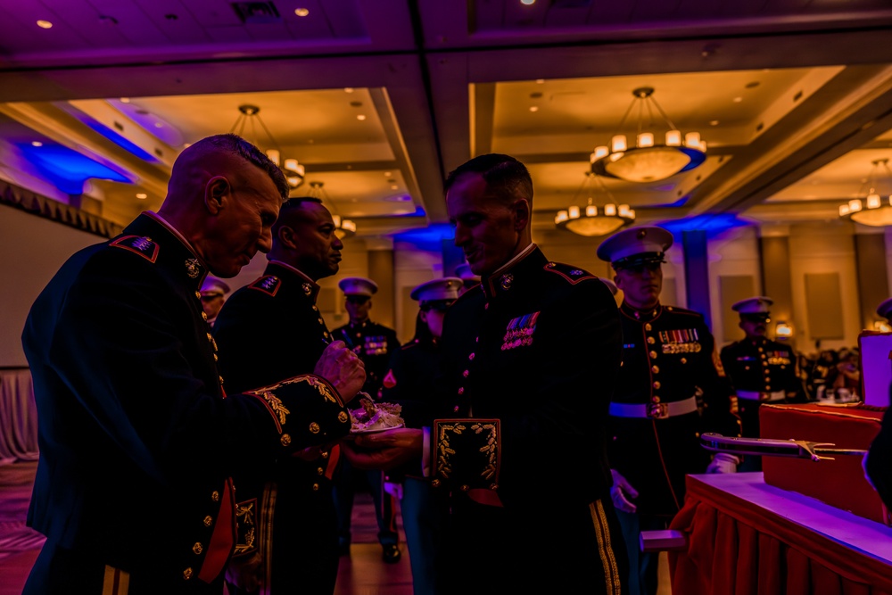 Commandant, Gen. Smith, Attends II MEF Ball