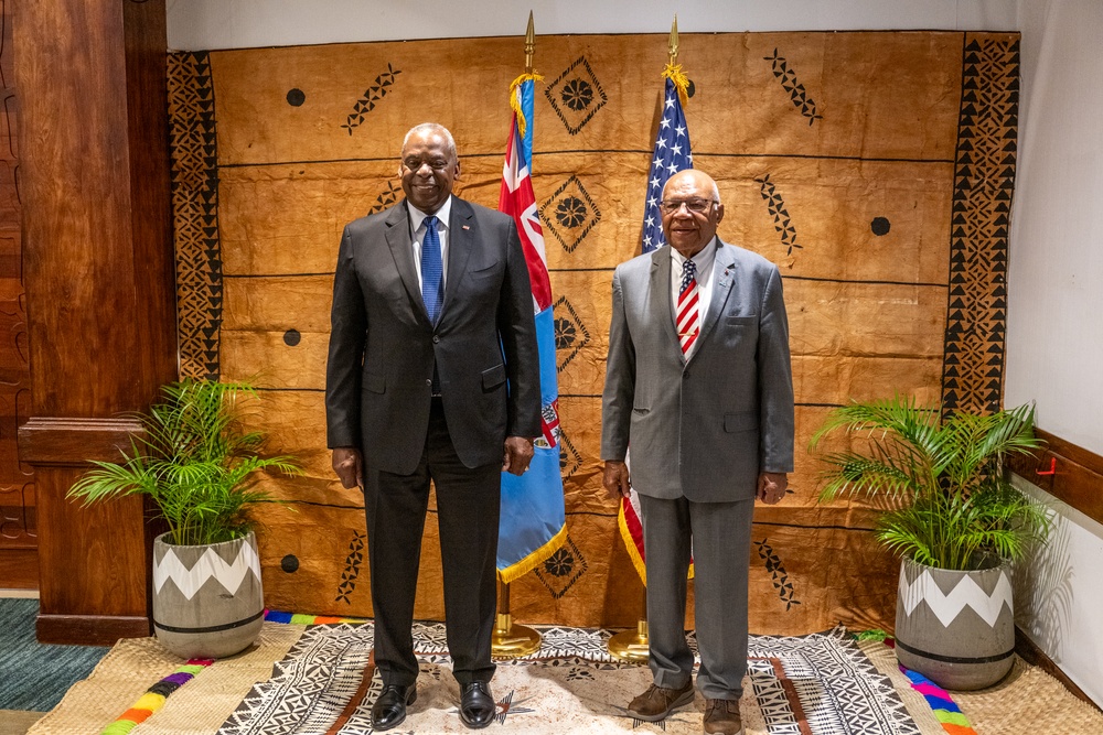 Secretary Austin meets with Fiji Prime Minister Rabuka