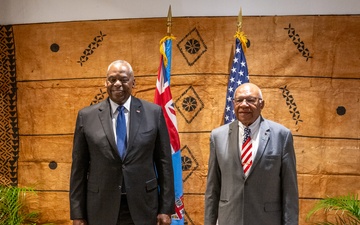 Secretary Austin meets with Fiji Prime Minister Rabuka