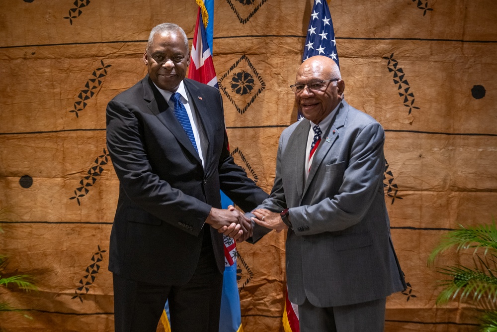 Secretary Austin meets with Fiji Prime Minister Rabuka