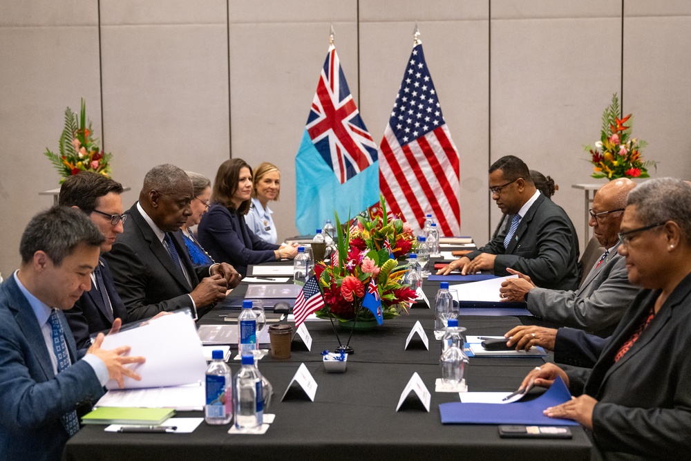 Secretary Austin meets with Fiji Prime Minister Rabuka