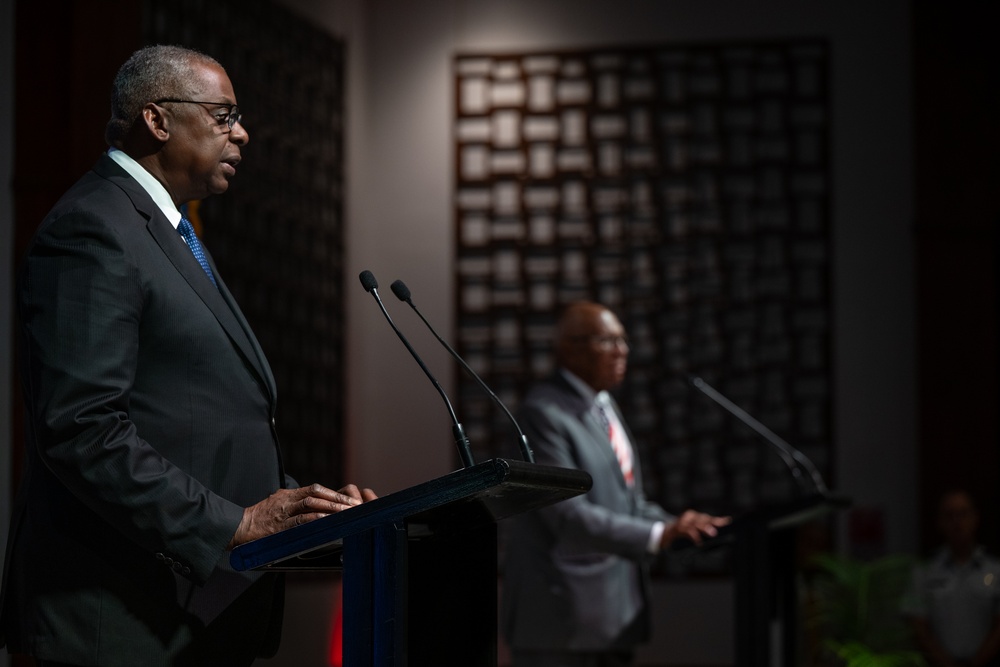 Secretary Austin, Fiji Prime Minister Rabuka hold joint press briefing