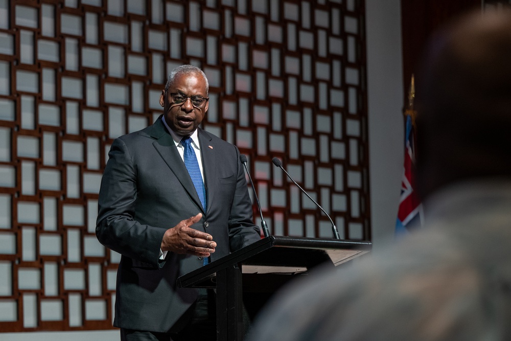 Secretary Austin, Fiji Prime Minister Rabuka hold joint press briefing