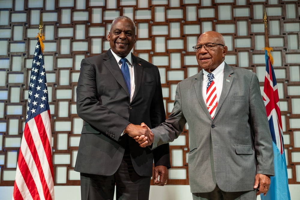 Secretary Austin, Fiji Prime Minister Rabuka hold joint press briefing