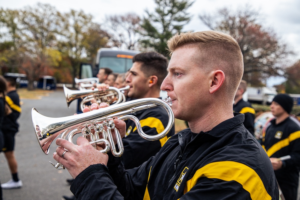 Fife and Drum Corps rehearses for the 60th Presidential Inauguration