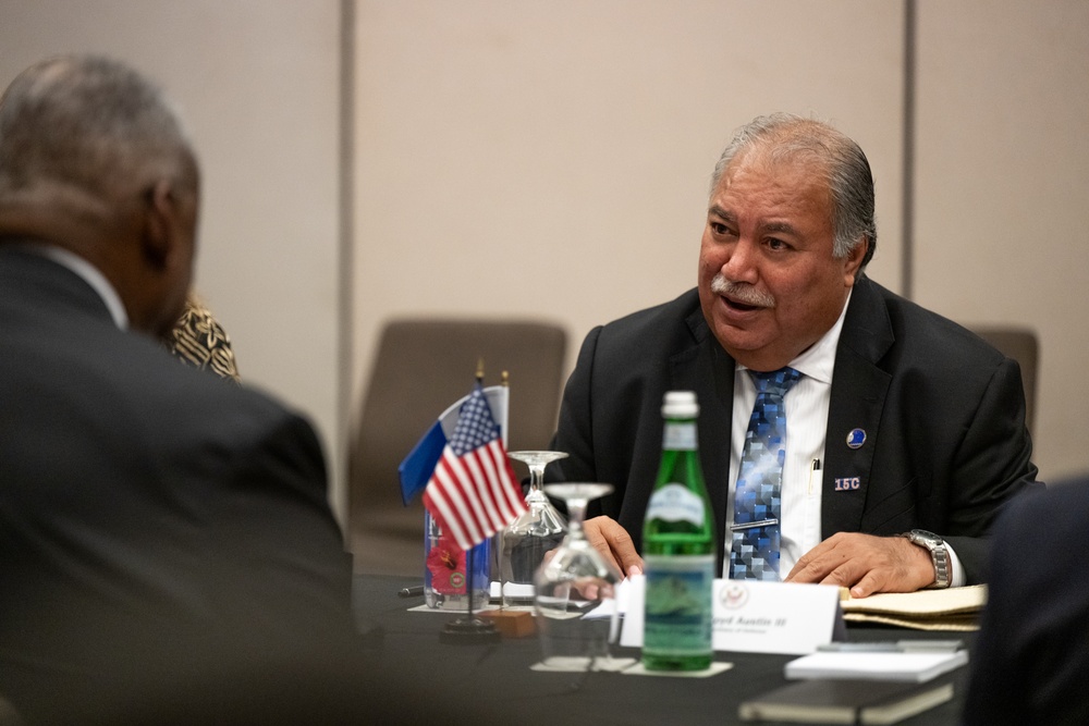 Secretary Austin meets with Secretary-General Waqa