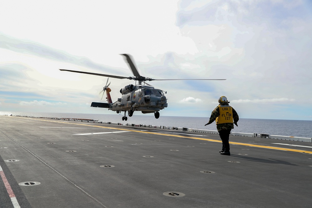 USS Tripoli conducts Flight ops