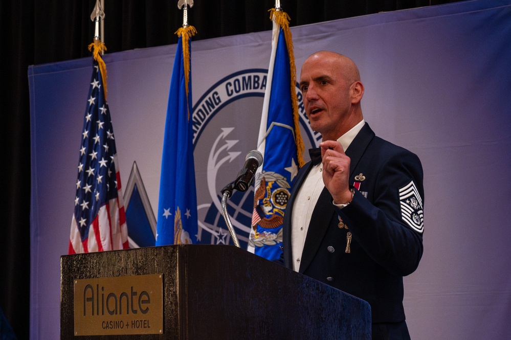 CMSAF Flosi attends AMMOS class 24-B graduation