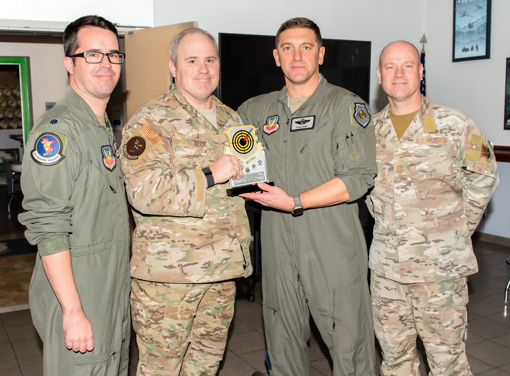 57th Wing leadership presents 3rd quarter award winners