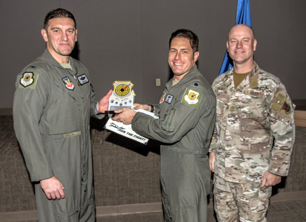 57th Wing leadership presents 3rd quarter award winners