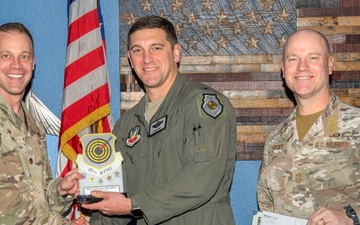 57th Wing leadership presents 3rd quarter award winners