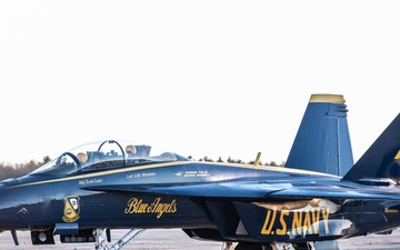 U.S. Navy Blue Angels visit Pease Air National Guard Base New Hampshire