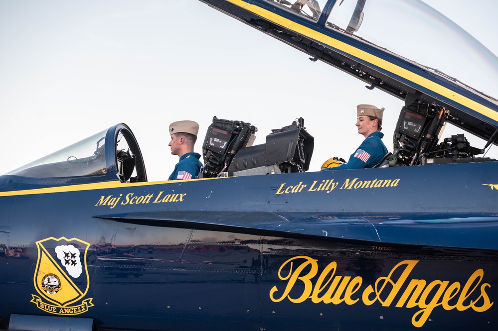 U.S. Navy Blue Angels visit Pease Air National Guard Base