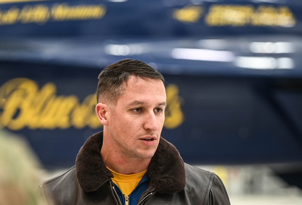 U.S. Blue Angels visit Pease Air National Guard Base New Hampshire