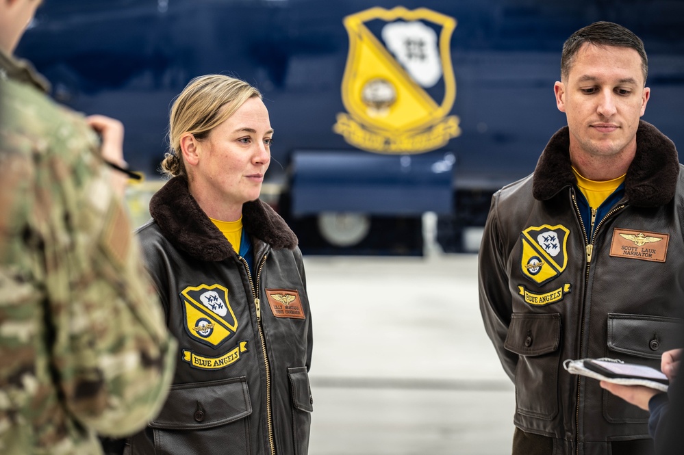 U.S. Navy Blue Angels visit Pease Air National Guard Base New Hampshire