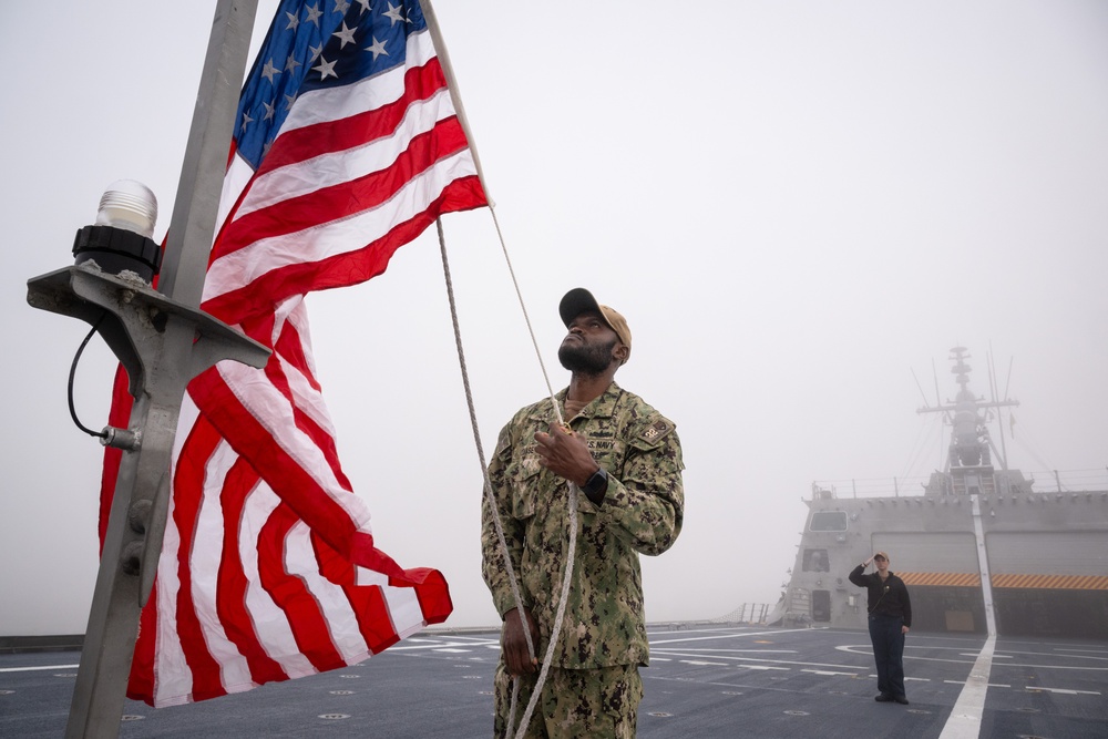 USS Santa Barbara (LCS 32) Returns to Naval Surface Warfare Center, Port Hueneme Division for Combat Systems Assessment Team Event