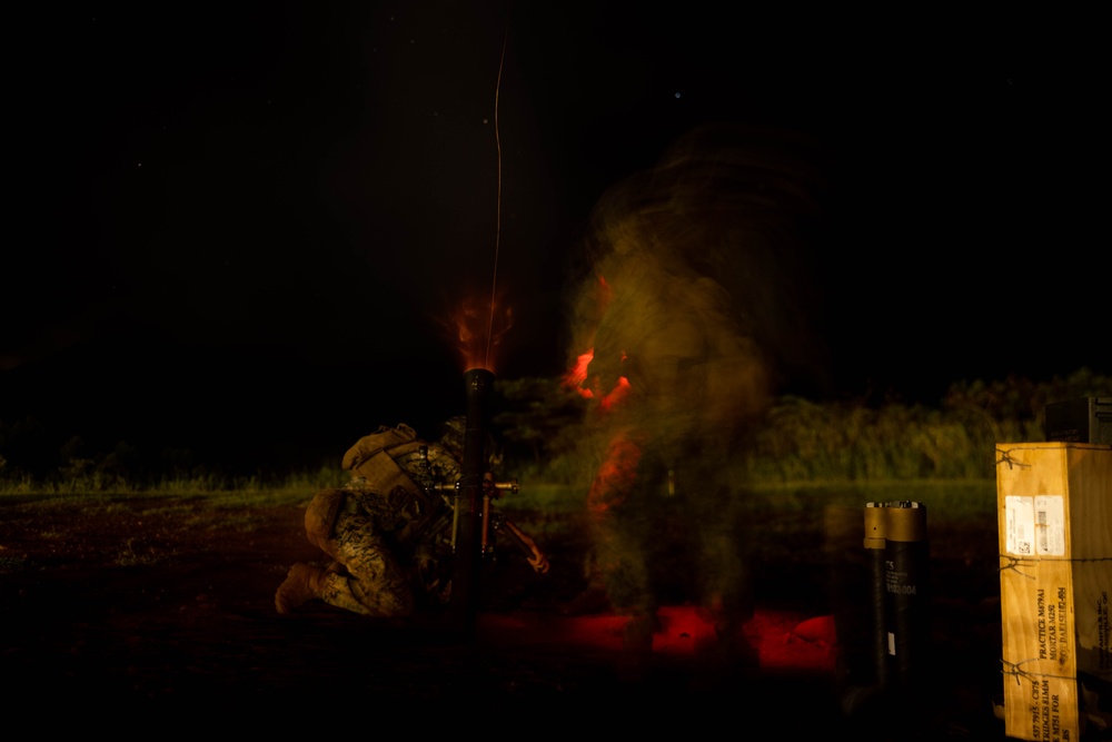 3d LCT conducts 81mm live-fire mortar range at Schofield