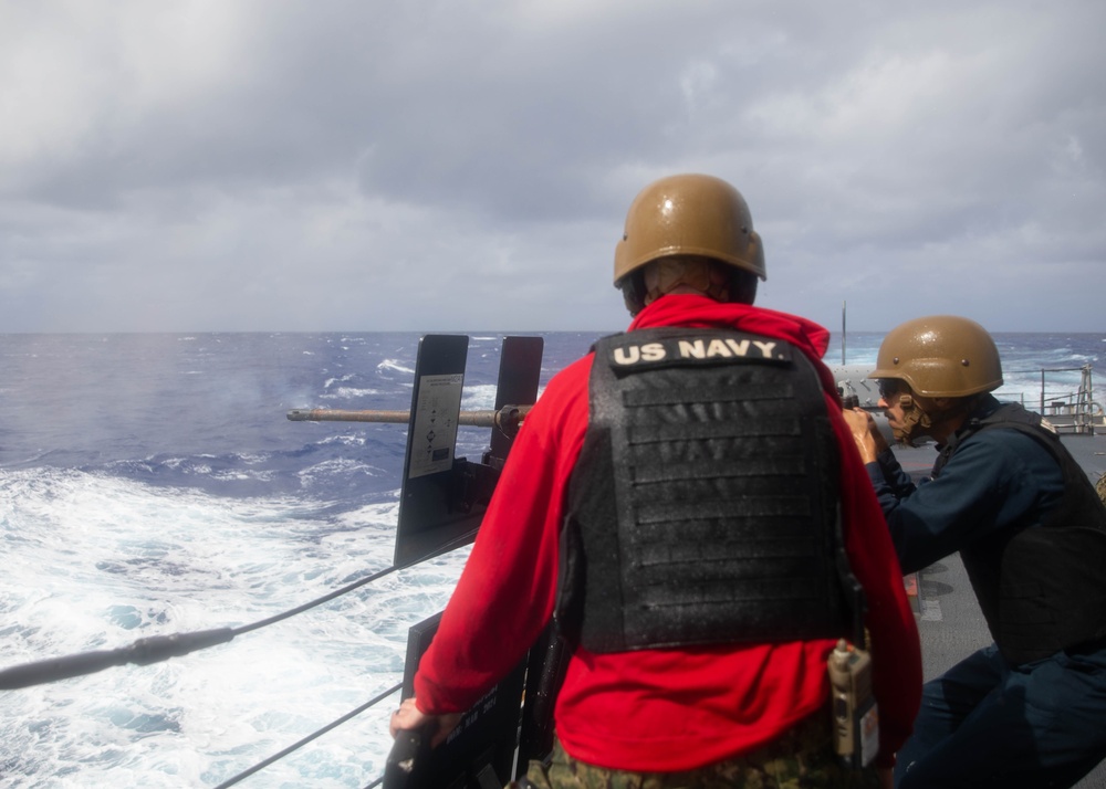 USS Higgins Conducts Live Fire Exercise