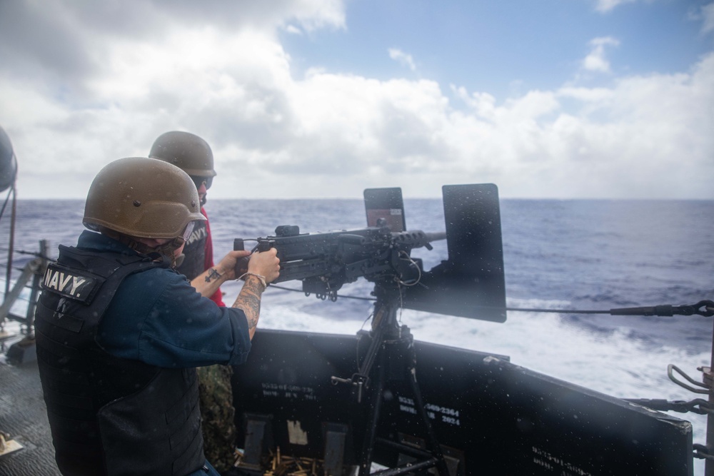 USS Higgins Conducts Live Fire Exercise